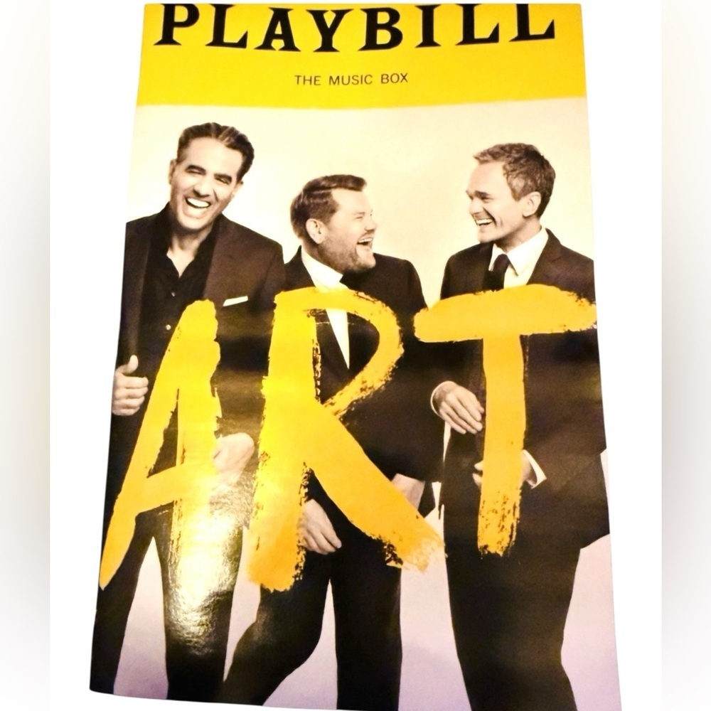 Art Playbill October 2025 Neil Patrick Harris James Corden Bobby Cannavale NEW